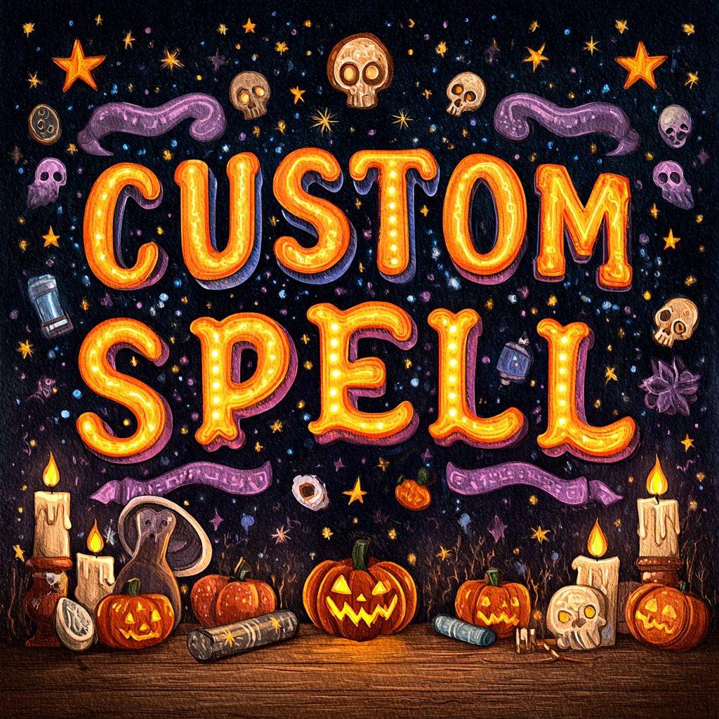 Rare Halloween Custom Spell