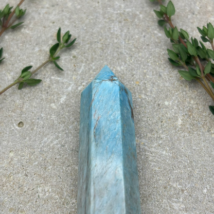 Light Blue Apatite Tower Crystal