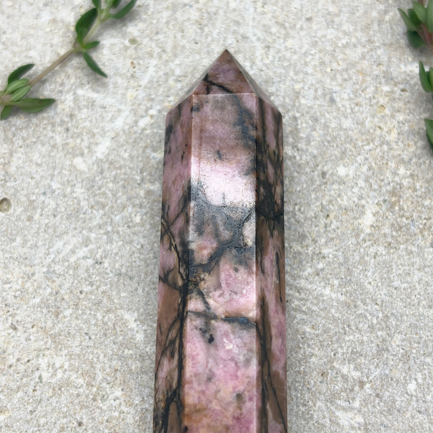 Rhodochrosite Tower Crystal