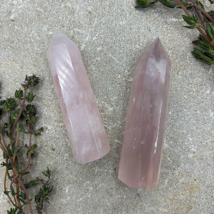 Rose Quartz Tower Crystal